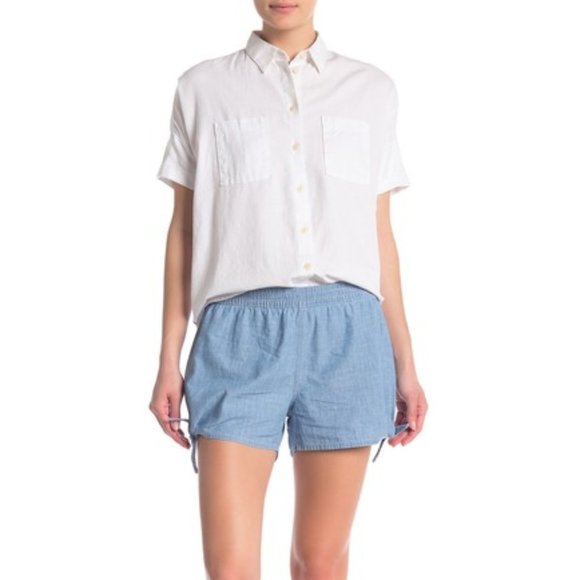 Madewell Pants - Madewell Side Tie Chambray Shorts
